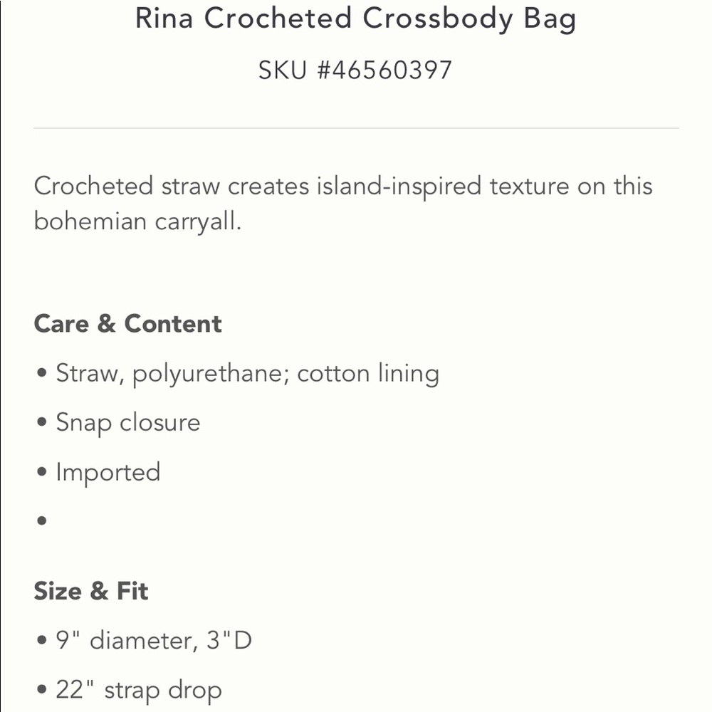 Anthropologie Rina Crocheted Crossbody Bag - Picture 2 of 6